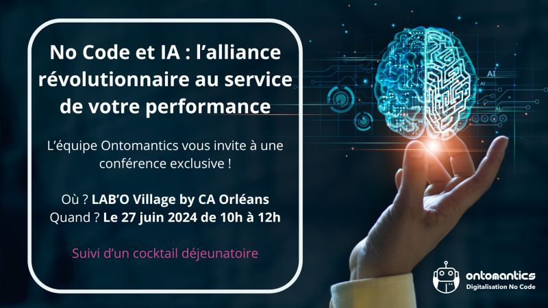 Conférence No code et IA au LAB’O Village by CA Orléans
